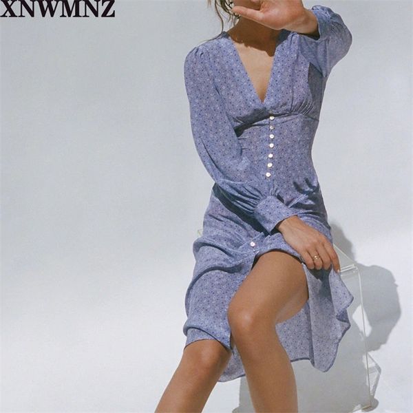 xnwmnz fashion button front dress deep v neck nipped waist vestidos midi dress slim purple floral dresses casual 210309, Black;gray
xnwmnz fashion button front dress deep v neck nipped waist vestidos midi dress slim purple floral dresses casual 210309, Black;gray