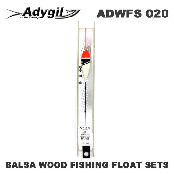fishing accessories adygil balsa wood float sets adwfs 020 floatation 1g length of line 80cm hook size #18 5pcs/lot
fishing accessories adygil balsa wood float sets adwfs 020 floatation 1g length of line 80cm hook size #18 5pcs/lot