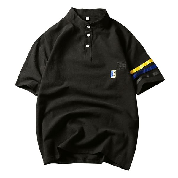 2021 summer new short sleeve t shirt men korean cotton turleneck striped loose fit streetwear casual short t shirt men, White;black
2021 summer new short sleeve t shirt men korean cotton turleneck striped loose fit streetwear casual short t shirt men, White;black