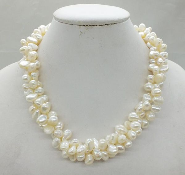 chokers excellent 3 shares, baroque seawater pearl. white pearl necklace 19", Golden;silver
chokers excellent 3 shares, baroque seawater pearl. white pearl necklace 19", Golden;silver