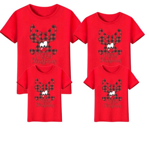 family matching outfits summer christmas clothes mother father daughter son kid t-shirt red short sleeve deer print harajuku fashion top, Blue
family matching outfits summer christmas clothes mother father daughter son kid t-shirt red short sleeve deer print harajuku fashion top, Blue