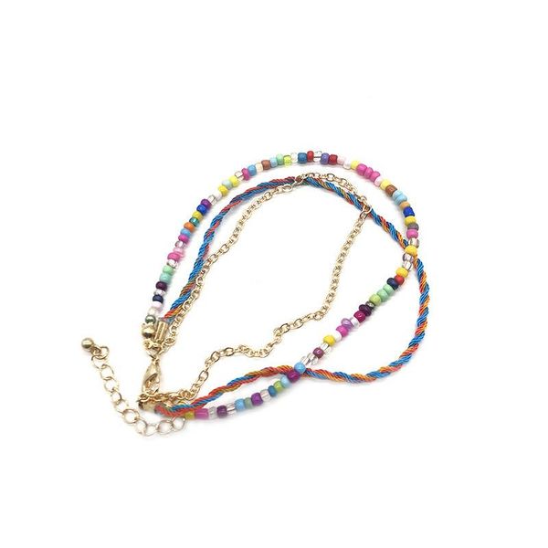 beaded, strands bohemian multi-colors beads chain link three-layer boho bracelet for women factory wholesale, Black
beaded, strands bohemian multi-colors beads chain link three-layer boho bracelet for women factory wholesale, Black