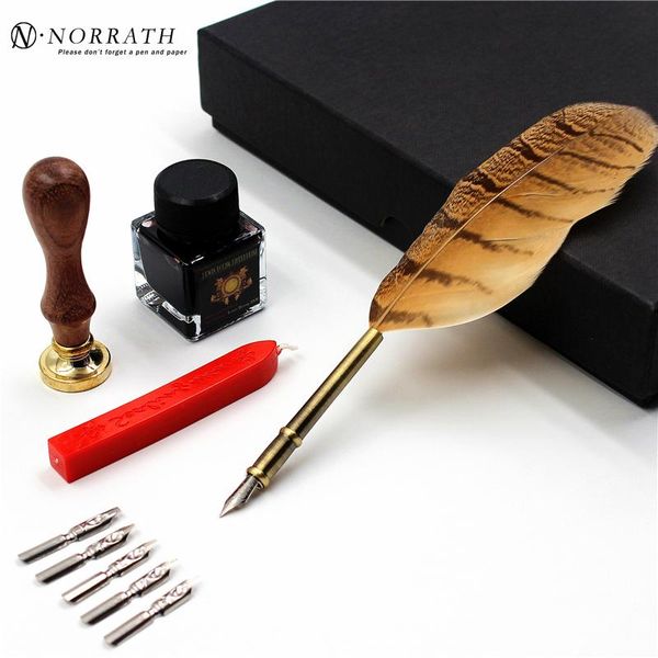 fountain pens excellent vintage european feather pen luxury gift box quill ink with 5 nibs stamp signature stationery set
fountain pens excellent vintage european feather pen luxury gift box quill ink with 5 nibs stamp signature stationery set