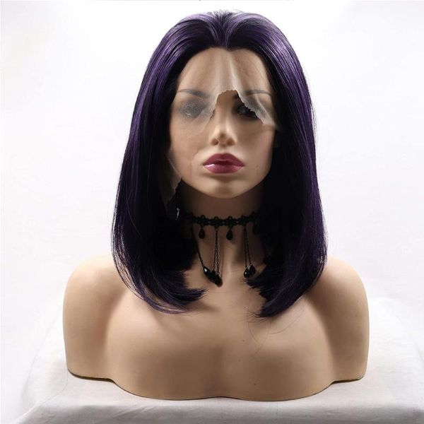 synthetic wigs melody mixed black purple short lace front wig bob straight part heat resistant for women
synthetic wigs melody mixed black purple short lace front wig bob straight part heat resistant for women