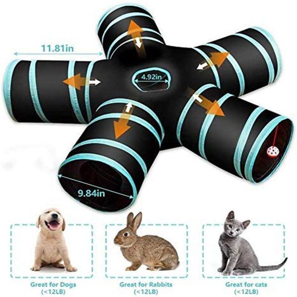 cat toys pet tunnel 2/3/4/5 holes foldable kitty training interactive fun toy for cats animal play tubes
cat toys pet tunnel 2/3/4/5 holes foldable kitty training interactive fun toy for cats animal play tubes