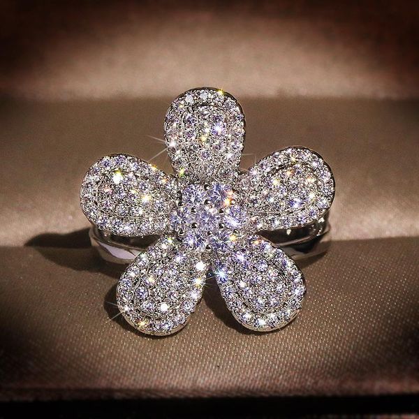 cluster rings personality exaggerated zircon silver for women luxury cubic zirconia elegant big flower engagement bridal finger ring, Golden;silver
cluster rings personality exaggerated zircon silver for women luxury cubic zirconia elegant big flower engagement bridal finger ring, Golden;silver