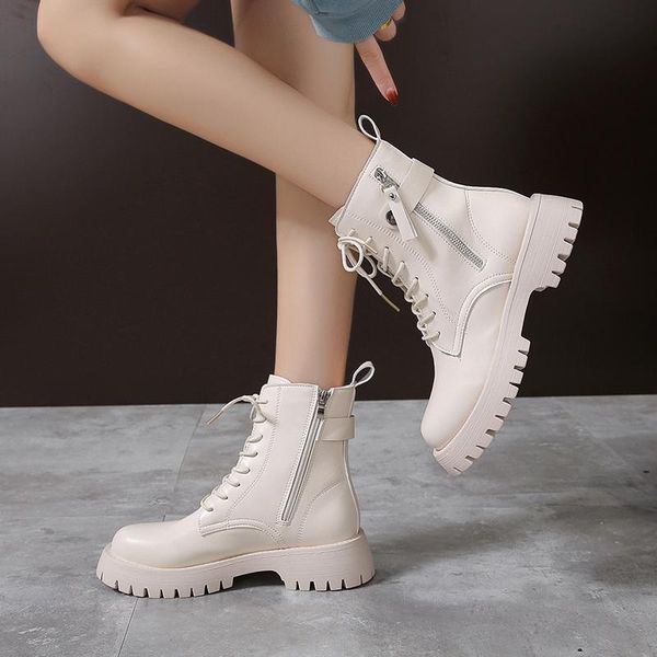boots black beige women round toe ankle platform metal zipper chunky short femmes bottes 2021
boots black beige women round toe ankle platform metal zipper chunky short femmes bottes 2021