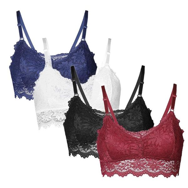 bras 1pc women lace plus size vest wireless bra lingerie underwear camisole brassiere girl deep women's bralette push up, Red;black
bras 1pc women lace plus size vest wireless bra lingerie underwear camisole brassiere girl deep women's bralette push up, Red;black