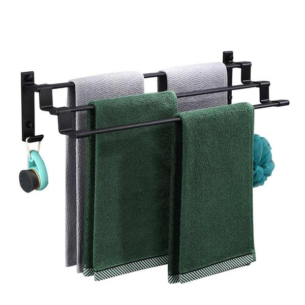 towel racks 60cm 24inch 3 rods bathroom rack matte black bars lavatory storage shelf wall mounted holder 3-tiers with hooks hanger
towel racks 60cm 24inch 3 rods bathroom rack matte black bars lavatory storage shelf wall mounted holder 3-tiers with hooks hanger