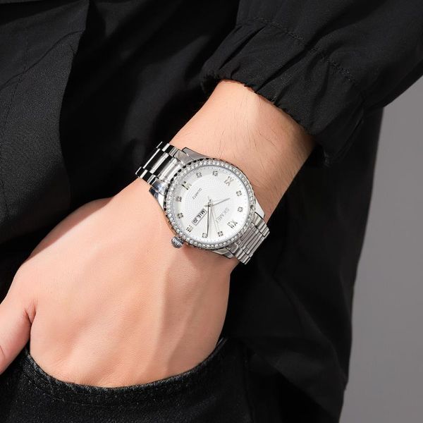 wristwatches skmei luxury casual quartz movement ins brand women gift clock bussines men rhinestone case shockproof watches relogio masculin, Slivery;brown
wristwatches skmei luxury casual quartz movement ins brand women gift clock bussines men rhinestone case shockproof watches relogio masculin, Slivery;brown