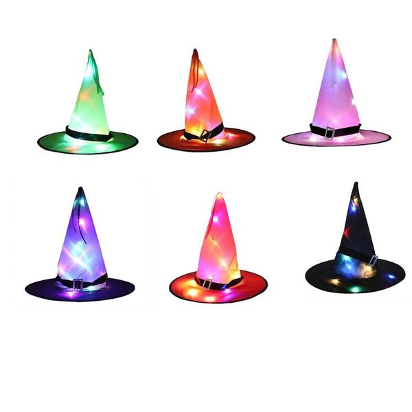 party hats 6pcs halloween witch hat with led light glowing witches hanging decor suspension tree for kids
party hats 6pcs halloween witch hat with led light glowing witches hanging decor suspension tree for kids