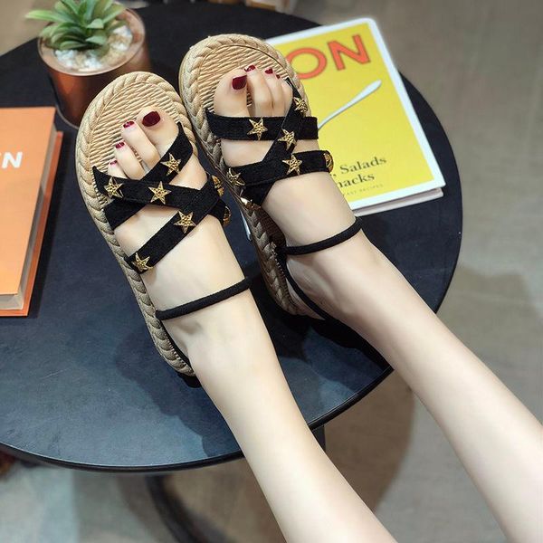 fashion summer women handmade sandal shoes bamboo flat soft ladies leisure open toe elegant gladiator woman zapatillas plus size, Black
fashion summer women handmade sandal shoes bamboo flat soft ladies leisure open toe elegant gladiator woman zapatillas plus size, Black