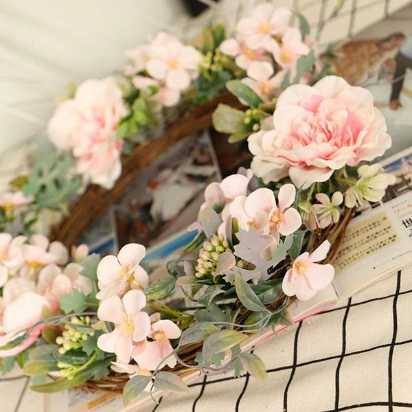 creative simulation camellia garland green plants wreath wedding engagement party home door wall hanging ornament
creative simulation camellia garland green plants wreath wedding engagement party home door wall hanging ornament