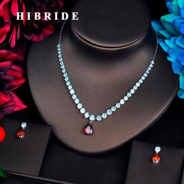 earrings & necklace hibride romantic red tear drop shape jewelry sets women accessories spark cubic zirconia n-559, Silver
earrings & necklace hibride romantic red tear drop shape jewelry sets women accessories spark cubic zirconia n-559, Silver