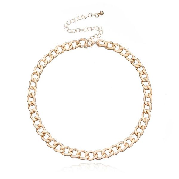 chains hollow necklace women short necklaces woman clavicle chain retro fashion simplicity gold color kpop alloy naszyjnik, Silver
chains hollow necklace women short necklaces woman clavicle chain retro fashion simplicity gold color kpop alloy naszyjnik, Silver