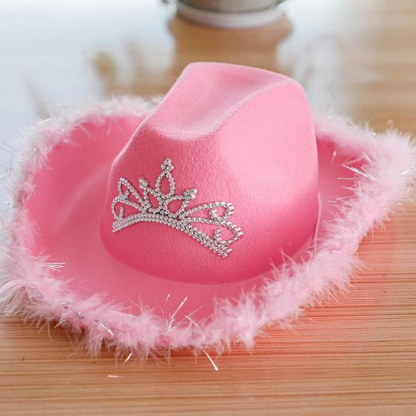 wide brim hats western style tiara pink cowgirl hat for women girl cowboy cap holiday costume party female, Blue;gray
wide brim hats western style tiara pink cowgirl hat for women girl cowboy cap holiday costume party female, Blue;gray