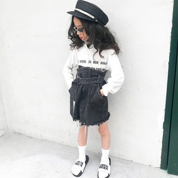 skirts girls skirt 2021 autumn denim irregular fashion tide1, Blue