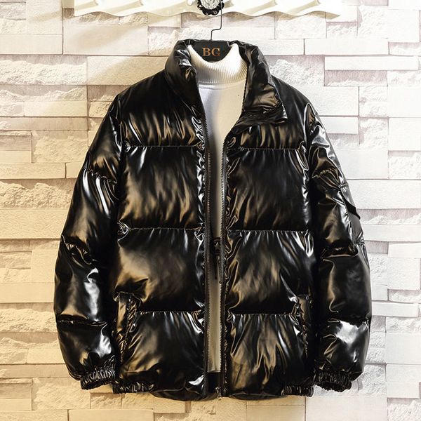 2021 New Winter Thicken Shiny Jacket Men's Warm Fashion Casual Stand Collar Parka Men Streetwear Korean Loose Short Coat Mens M-5xl Me61, Black 
2021 New Winter Thicken Shiny Jacket Men's Warm Fashion Casual Stand Collar Parka Men Streetwear Korean Loose Short Coat Mens M-5xl Me61, Black