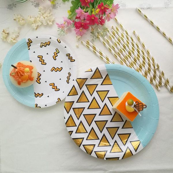 disposable dinnerware blue foil gold party supplies tableware sets lattice paper plate cups straw for boys baby shower baptism decor
disposable dinnerware blue foil gold party supplies tableware sets lattice paper plate cups straw for boys baby shower baptism decor