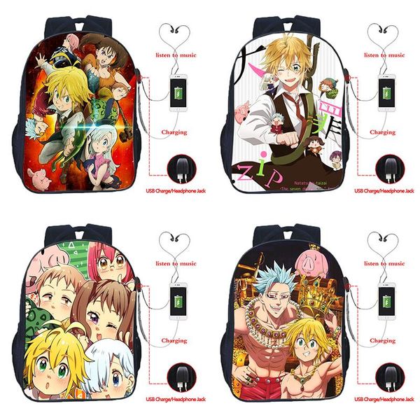backpack the seven deadly sins nanatsu no taizai usb charge school bags studentslapbag boy girl
backpack the seven deadly sins nanatsu no taizai usb charge school bags studentslapbag boy girl