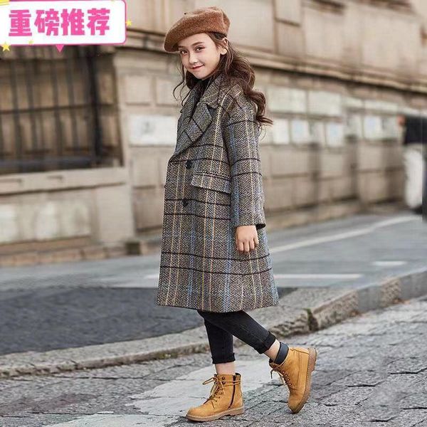 girls woolen coat children woolen coat medium and long plaid 2021 new medium and large children korean style autumn winter, Blue;gray
girls woolen coat children woolen coat medium and long plaid 2021 new medium and large children korean style autumn winter, Blue;gray