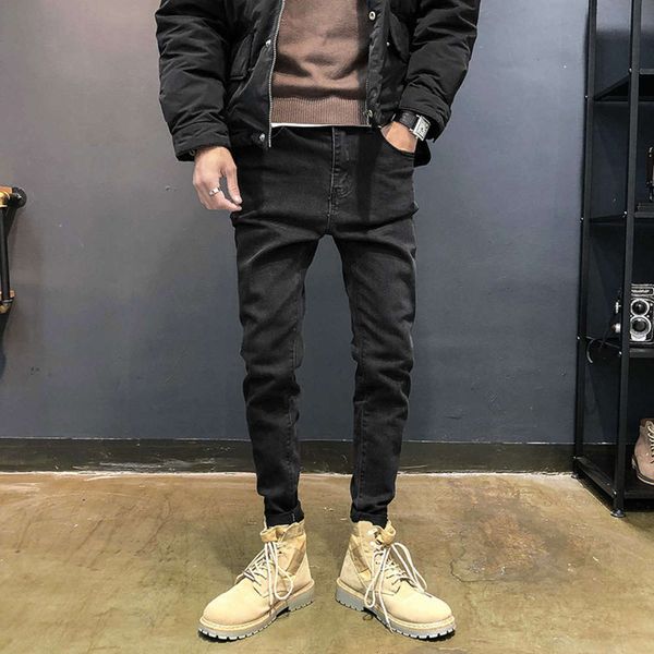 new fall clothes in 2021 straight fit small leg jeans youth leisure waist stretch outdoor men's wear, Blue
new fall clothes in 2021 straight fit small leg jeans youth leisure waist stretch outdoor men's wear, Blue