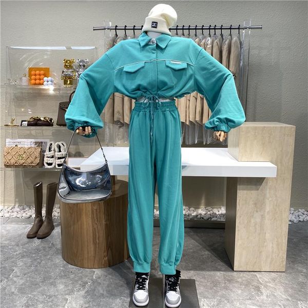women's two piece pants brand original design 2021 sports-style lapel long sleeves drawstring waist coat + white stretch casual trouser
women's two piece pants brand original design 2021 sports-style lapel long sleeves drawstring waist coat + white stretch casual trouser