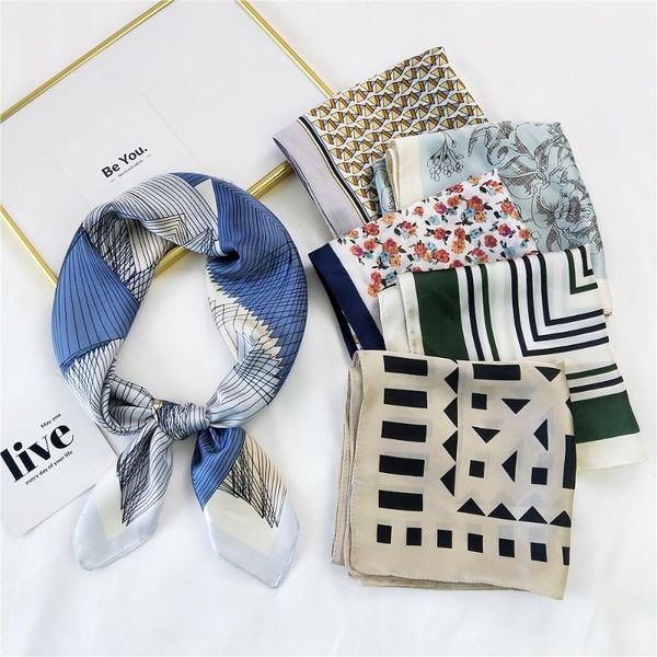scarves 70 scarf small square women hair with professional suit decorated tide, Blue;gray
scarves 70 scarf small square women hair with professional suit decorated tide, Blue;gray