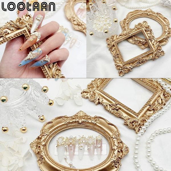 nail art equipment rose gold retro hollow relief false plate tip practice display po frame showing board palette manicure shooting tool, Silver
nail art equipment rose gold retro hollow relief false plate tip practice display po frame showing board palette manicure shooting tool, Silver