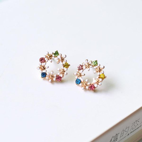stud sweet garland colorful crystals ear hipster elegant girl's earrings japanese and korean fashion female, Golden;silver
stud sweet garland colorful crystals ear hipster elegant girl's earrings japanese and korean fashion female, Golden;silver