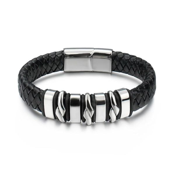 charm bracelets genuine leather bracelet for women european style stainless steel geometric bangle jewelry gift, Golden;silver
charm bracelets genuine leather bracelet for women european style stainless steel geometric bangle jewelry gift, Golden;silver