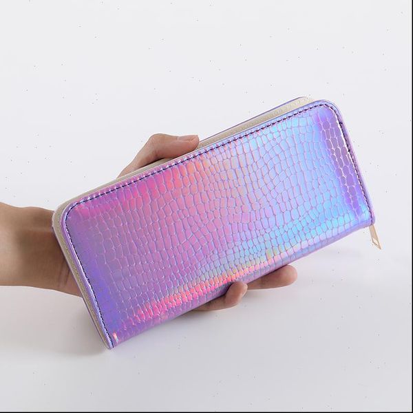 women leather hologram long wallet money bag laser silver standard females coin purse bank card holder phone, Red;black
women leather hologram long wallet money bag laser silver standard females coin purse bank card holder phone, Red;black