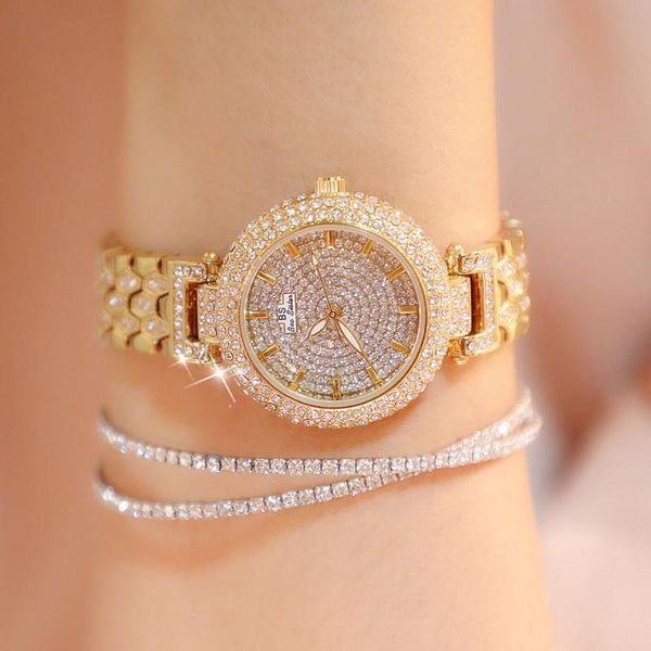 wristwatches brand women steel watch ladies luxury dress fashion quartz wristwatch classic crystal gold bracelet clock whatches, Slivery;brown
wristwatches brand women steel watch ladies luxury dress fashion quartz wristwatch classic crystal gold bracelet clock whatches, Slivery;brown