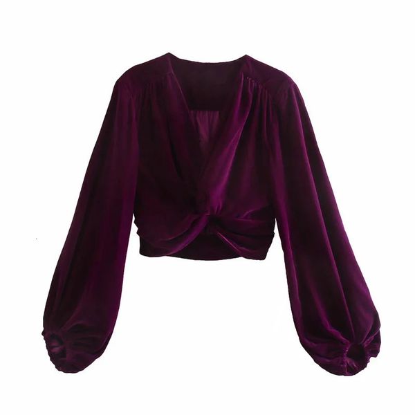 Purple 2021 New Velvet Crop Top Women Vintage Knot Long Puff Sleeve Blouse Woman Fall Winter Fashion Elegant Ladies Tops Agnj CJD1, White
Purple 2021 New Velvet Crop Top Women Vintage Knot Long Puff Sleeve Blouse Woman Fall Winter Fashion Elegant Ladies Tops Agnj CJD1, White