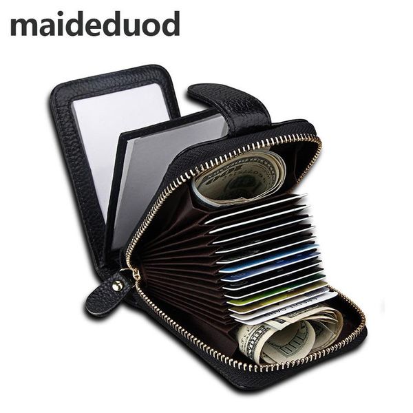 card holders maideduod genuine leather holder id case driver's license wallet high capacity female credit, Brown;gray
card holders maideduod genuine leather holder id case driver's license wallet high capacity female credit, Brown;gray