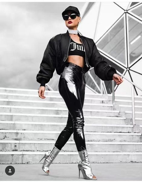 women's pants & capris kleezy fashion zipper skinny party celebrity colorful leather flat pencil dhb658, Black;white
women's pants & capris kleezy fashion zipper skinny party celebrity colorful leather flat pencil dhb658, Black;white