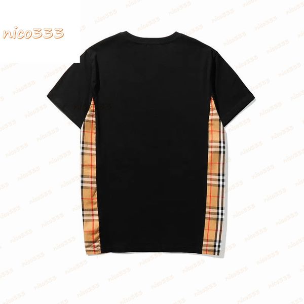 european station t shirt classic side plaid stitching mens and womens round neck short sleeve loose couple t-shirt fashion all-match size s-, White;black
european station t shirt classic side plaid stitching mens and womens round neck short sleeve loose couple t-shirt fashion all-match size s-, White;black