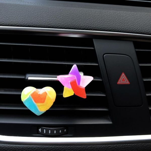 car air freshener beautiful seven color modeling perfume cute colorful plastic pentagram decorative clip
car air freshener beautiful seven color modeling perfume cute colorful plastic pentagram decorative clip