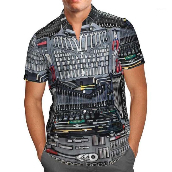 men's casual shirts mechanical tools hawaii shirt 3d printed men summer fashion short sleeve beach mens oversize camisa masculina 5xl, White;black
men's casual shirts mechanical tools hawaii shirt 3d printed men summer fashion short sleeve beach mens oversize camisa masculina 5xl, White;black