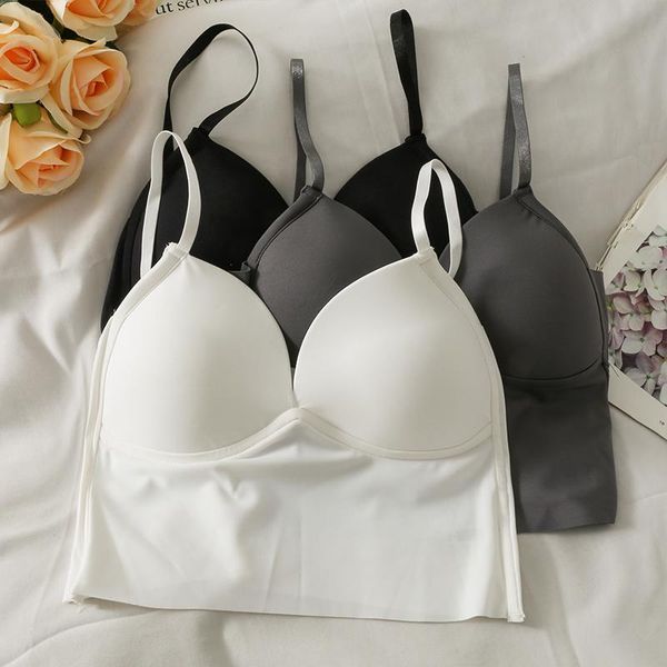 camisoles & tanks summer seamless sports underwear women's vest-style thin section gathered big breasts show small no steel ring sling, Black;white
camisoles & tanks summer seamless sports underwear women's vest-style thin section gathered big breasts show small no steel ring sling, Black;white