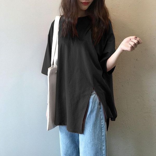 women's t-shirt summer streetwear plus size splid color women t shirt half sleeve 2021 loose irregular tshirt split female tee, White
women's t-shirt summer streetwear plus size splid color women t shirt half sleeve 2021 loose irregular tshirt split female tee, White