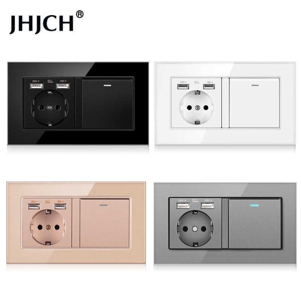 jhjch-eu wall socket rocker switch, plug 220v 16a usb crystal panel 146 * 86 with 1 1/2/3 way band light switch
jhjch-eu wall socket rocker switch, plug 220v 16a usb crystal panel 146 * 86 with 1 1/2/3 way band light switch