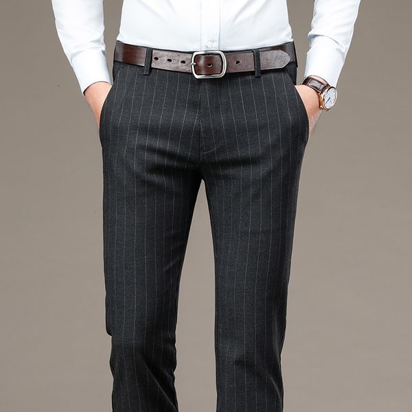 2021 autumn new men's slim striped casual pants business fashion brushed fabric stretch comfort trousers male brand clothesnojtjvry, Black
2021 autumn new men's slim striped casual pants business fashion brushed fabric stretch comfort trousers male brand clothesnojtjvry, Black