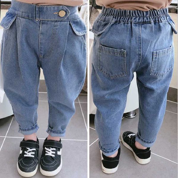 jeans spring baby boy girls kids clothes cotton loose comfortable long denim pants elasticated waist casual for 3-7y, Blue
jeans spring baby boy girls kids clothes cotton loose comfortable long denim pants elasticated waist casual for 3-7y, Blue