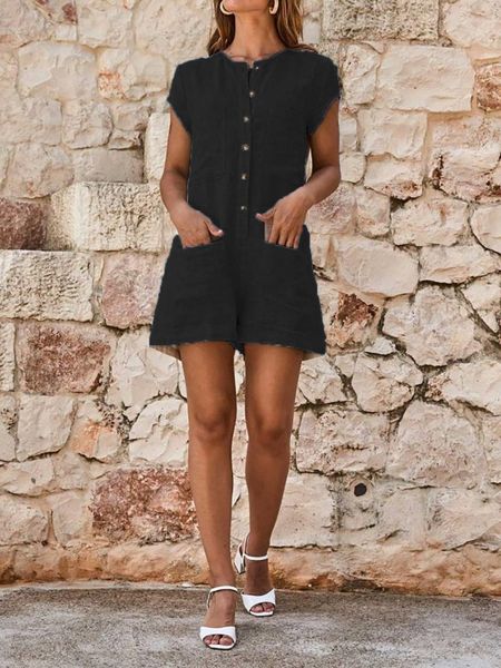 women's jumpsuits & rompers fashion womens linen long playsuit dungarees harem pants ladies overall jumpsuit summer ruffle mini, Black;white
women's jumpsuits & rompers fashion womens linen long playsuit dungarees harem pants ladies overall jumpsuit summer ruffle mini, Black;white