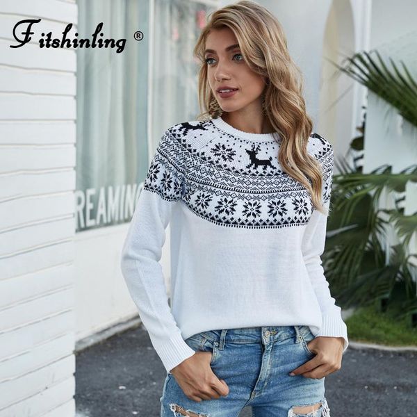 women's sweaters fitshinling christmas ugly sweater 2021 deer snowflake year women pullovers winter jumpers knitwear slim white knitte, White;black
women's sweaters fitshinling christmas ugly sweater 2021 deer snowflake year women pullovers winter jumpers knitwear slim white knitte, White;black