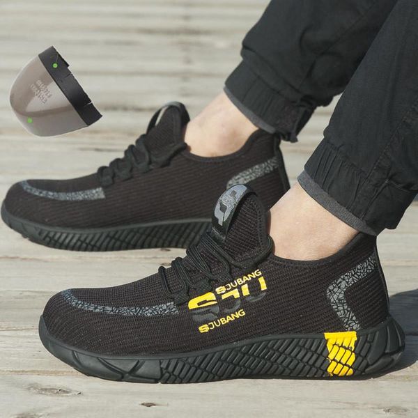 boots 2021 breathable mesh work shoes safety men light sneaker indestructible steel toe soft anti-piercing, Black
boots 2021 breathable mesh work shoes safety men light sneaker indestructible steel toe soft anti-piercing, Black