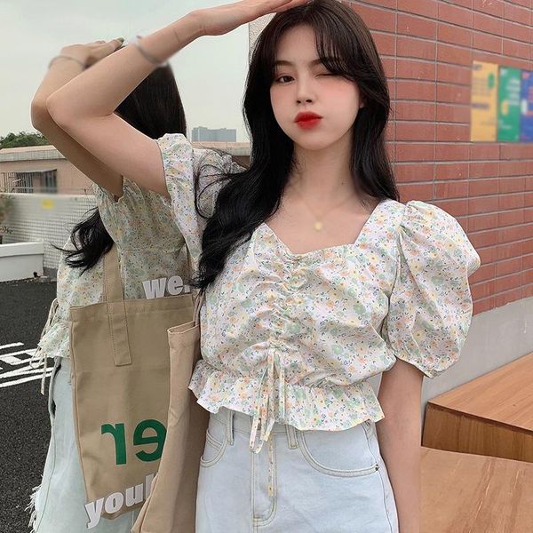 women's blouses & shirts v-neck floral print short sleeve summer sweet pleated casual chiffon shirt, White
women's blouses & shirts v-neck floral print short sleeve summer sweet pleated casual chiffon shirt, White