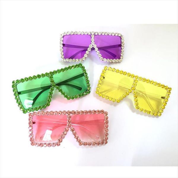 yellow pink crystal sunglasses oversized square women brand fashion clear lens sun glasses wholesale diamond shades uv400, White;black
yellow pink crystal sunglasses oversized square women brand fashion clear lens sun glasses wholesale diamond shades uv400, White;black