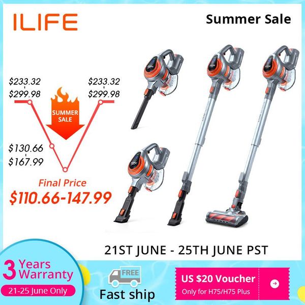 vacuum cleaners easine by ilife h75/h75plus handheld cleaner, cordless 22kpa strong suction power, removable battery,large dustbin
vacuum cleaners easine by ilife h75/h75plus handheld cleaner, cordless 22kpa strong suction power, removable battery,large dustbin